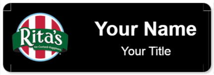 Custom name badges for Ritas Ice