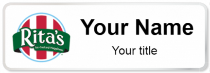 Custom name badges for Ritas Ice