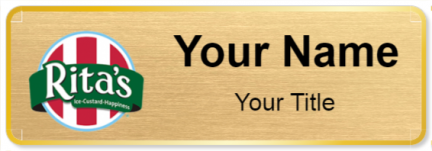 Custom name badges for Ritas Ice
