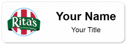 Custom name badges for Ritas Ice