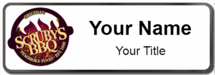Custom name badges for Scrubys BBQ