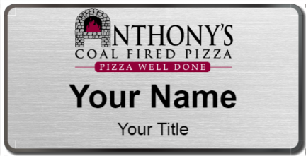 Custom name badges for Anthonys Coal Fired Pizza