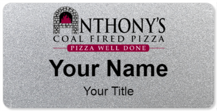 Custom name badges for Anthonys Coal Fired Pizza