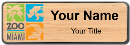 Custom name badges for Zoo Miami