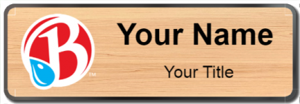 Custom name badges for Brooklyn Water Bagel