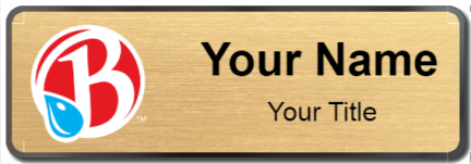 Custom name badges for Brooklyn Water Bagel