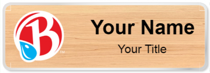 Custom name badges for Brooklyn Water Bagel