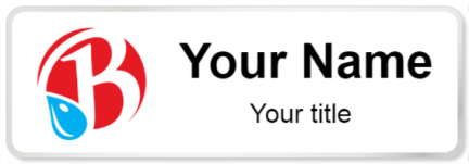 Custom name badges for Brooklyn Water Bagel