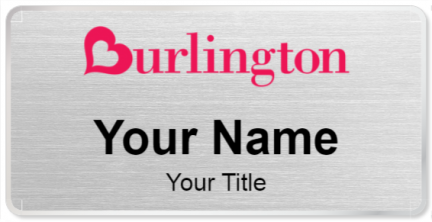 Custom name badges for Burlington Coat Factory