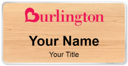 Custom name badges for Burlington Coat Factory