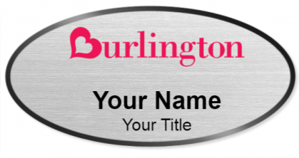 Custom name badges for Burlington Coat Factory