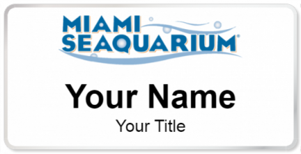 Custom name badges for Miami Seaquarium