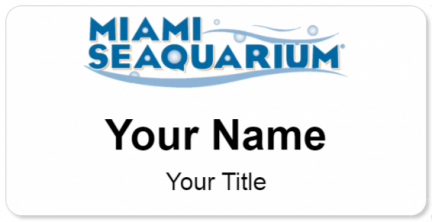 Custom name badges for Miami Seaquarium