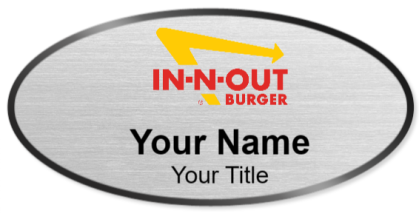 Custom name badges for In and Out Burger