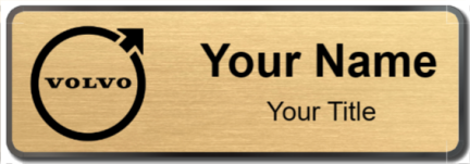 Custom name badges for Volvo