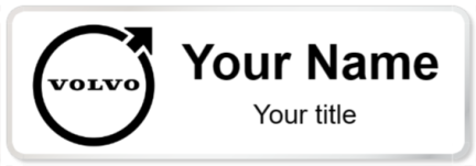 Custom name badges for Volvo