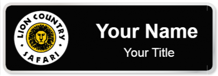 Custom name badges for Lion Country Safari