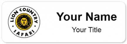 Custom name badges for Lion Country Safari