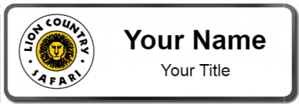 Custom name badges for Lion Country Safari