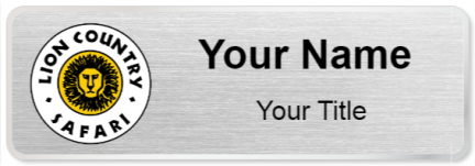 Custom name badges for Lion Country Safari
