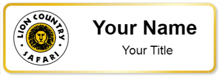 Custom name badges for Lion Country Safari