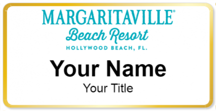 Custom name badges for Margaritaville Hollywood Beach Resort