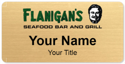 Custom name badges for Flanigans Seafood Bar and Grill