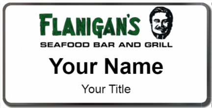 Custom name badges for Flanigans Seafood Bar and Grill