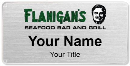 Custom name badges for Flanigans Seafood Bar and Grill