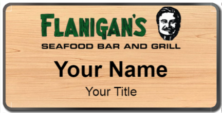 Custom name badges for Flanigans Seafood Bar and Grill
