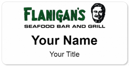 Custom name badges for Flanigans Seafood Bar and Grill