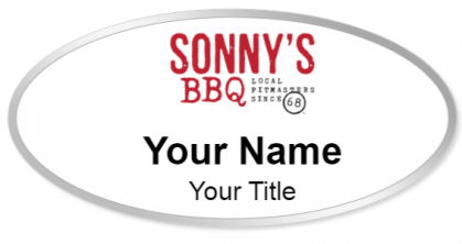 Custom name badges for Sonnys BBQ