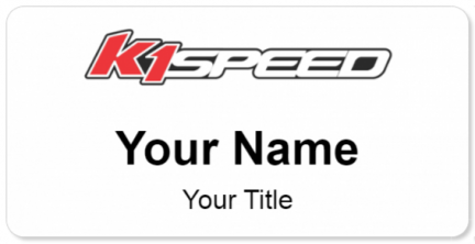 Custom name badges for K1 Speed