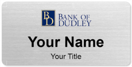 Custom name badges for Bank Of Dudley