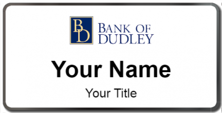 Custom name badges for Bank Of Dudley