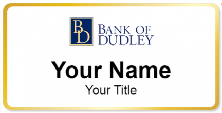 Custom name badges for Bank Of Dudley
