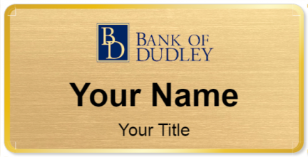Custom name badges for Bank Of Dudley