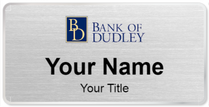 Custom name badges for Bank Of Dudley