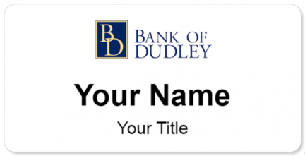 Custom name badges for Bank Of Dudley