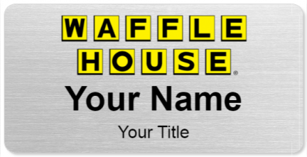 Custom name badges for Waffle House