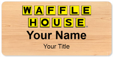 Custom name badges for Waffle House