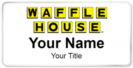 Custom name badges for Waffle House