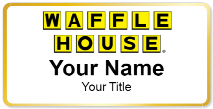 Custom name badges for Waffle House
