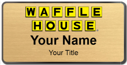Custom name badges for Waffle House