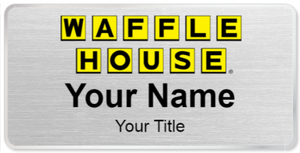 Custom name badges for Waffle House