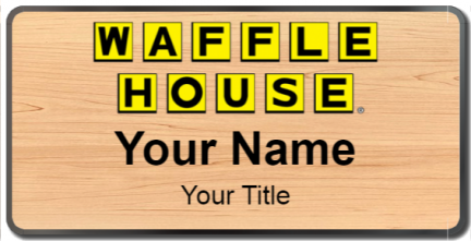Custom name badges for Waffle House