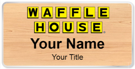 Custom name badges for Waffle House