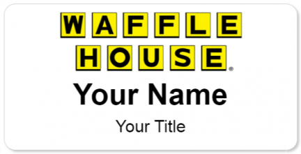 Custom name badges for Waffle House