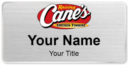 Custom name badges for Raising Canes Chicken Fingers