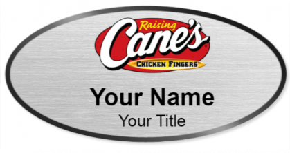 Custom name badges for Raising Canes Chicken Fingers